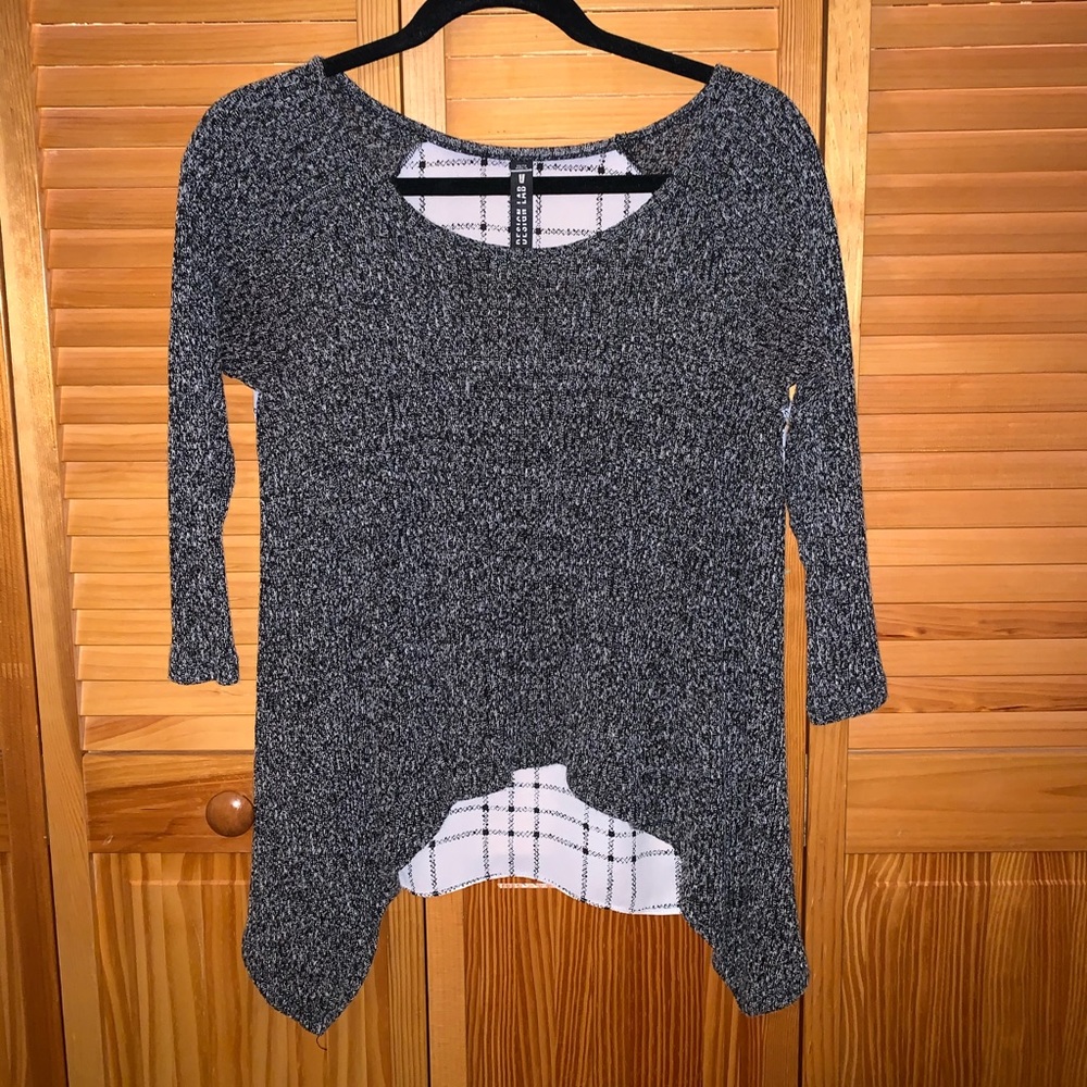 High-Low Long Sleeve Top from Design Lab